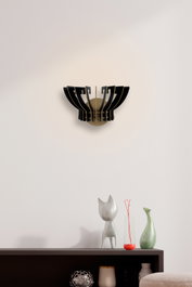 Opviq Crown Sconce 209-TS Negro